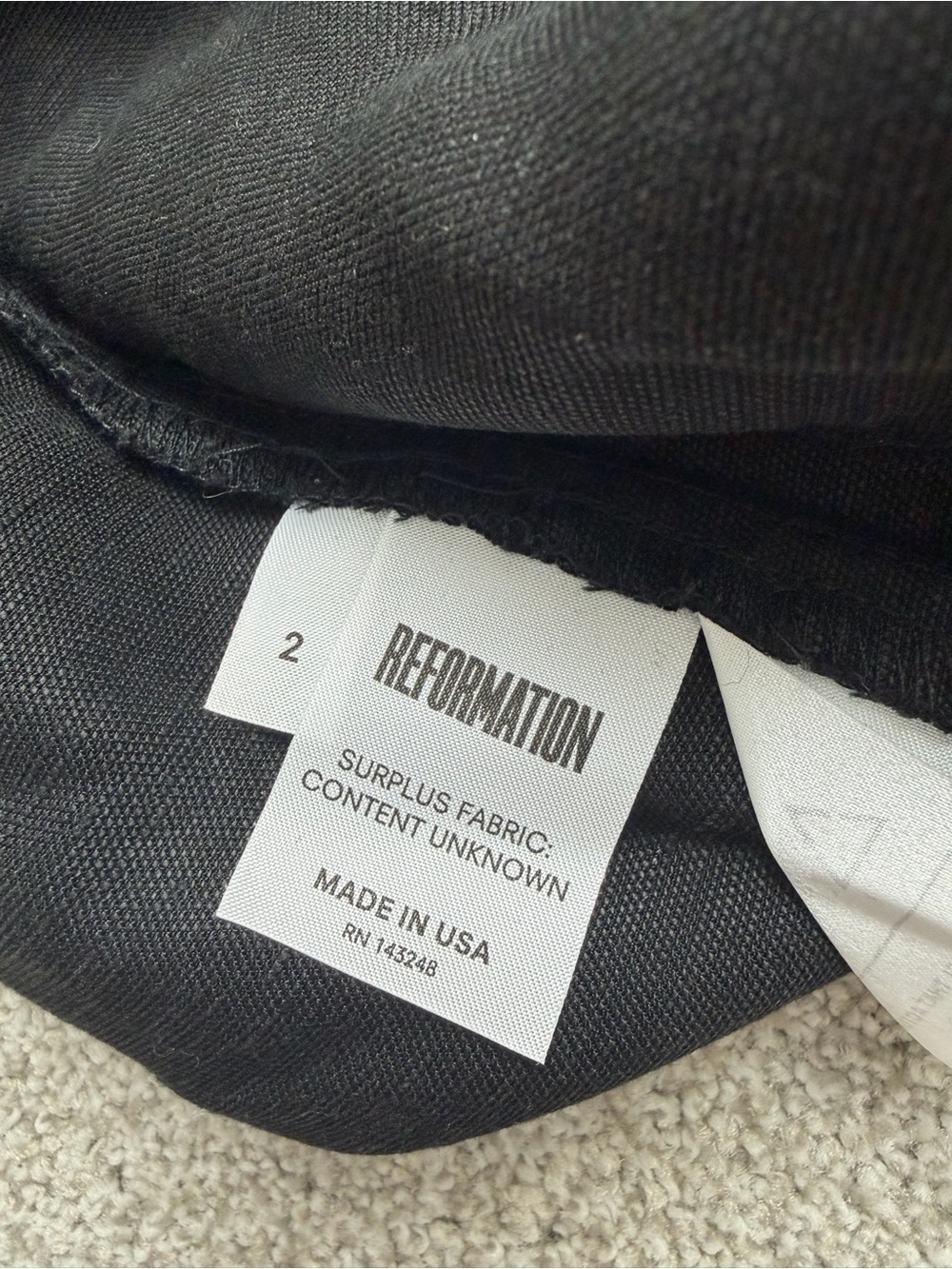 Reformation Black Button-Front High-Waist Midi Skirt - Picture 10 of 12